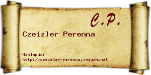 Czeizler Perenna névjegykártya